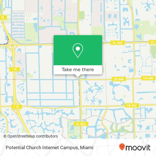 Mapa de Potential Church Internet Campus