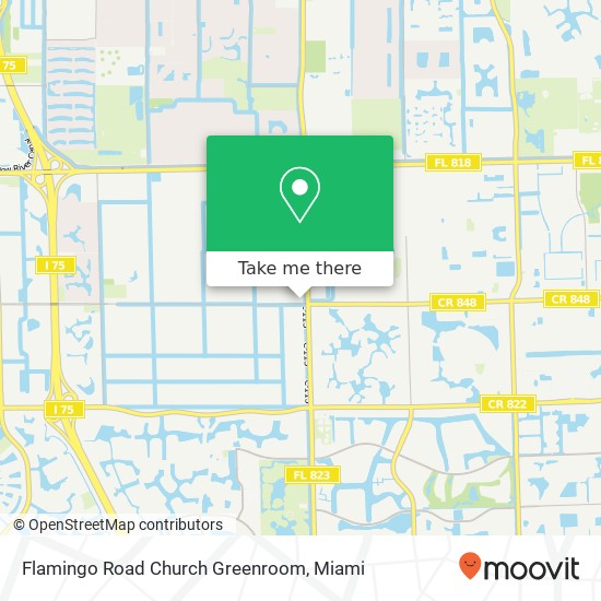 Flamingo Road Church Greenroom map