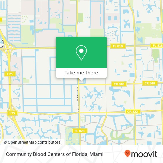 Community Blood Centers of Florida map