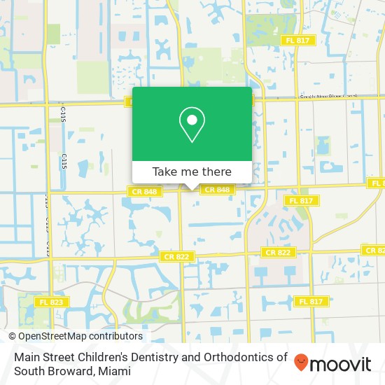 Mapa de Main Street Children's Dentistry and Orthodontics of South Broward