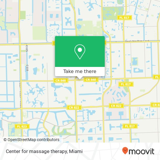 Mapa de Center for massage therapy