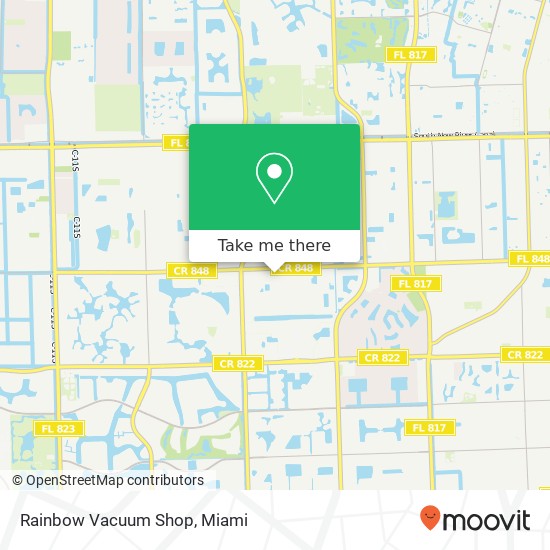 Mapa de Rainbow Vacuum Shop