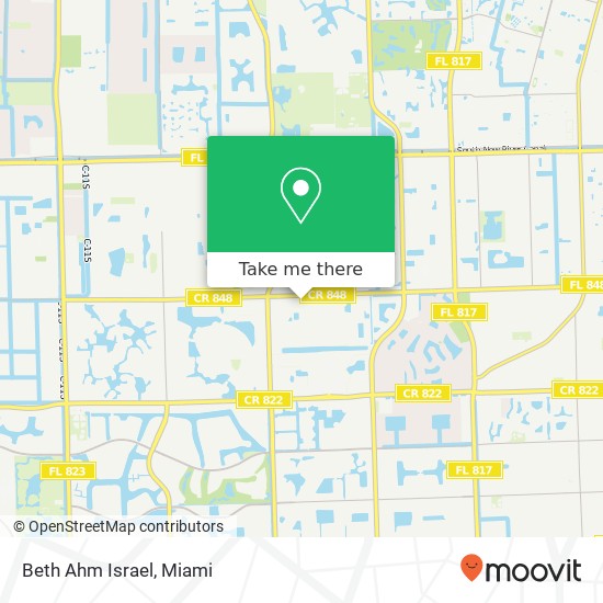 Beth Ahm Israel map