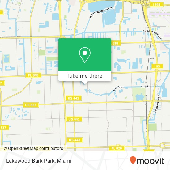 Lakewood Bark Park map
