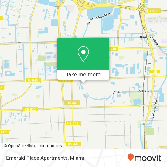 Mapa de Emerald Place Apartments