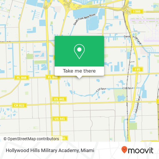 Hollywood Hills Military Academy map