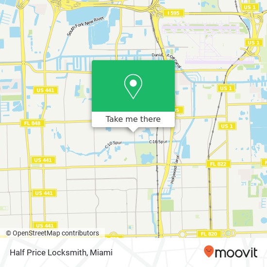 Half Price Locksmith map