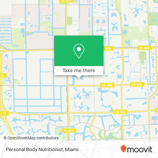 Personal Body Nutritionist map