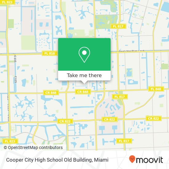 Cooper City High School Old Building map