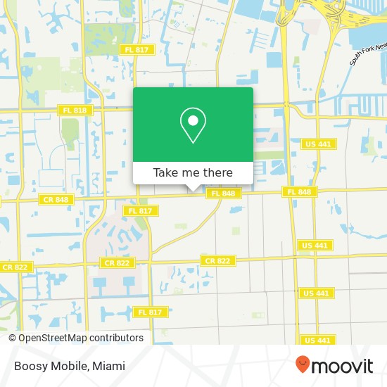 Mapa de Boosy Mobile