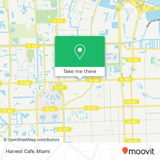 Mapa de Harvest Cafe