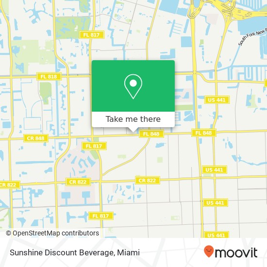 Sunshine Discount Beverage map