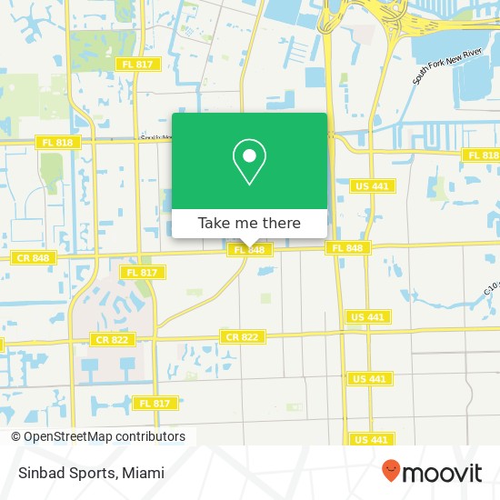 Sinbad Sports map