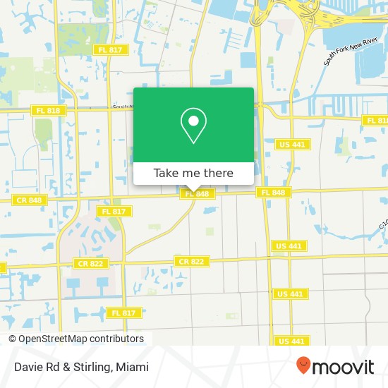 Davie Rd & Stirling map