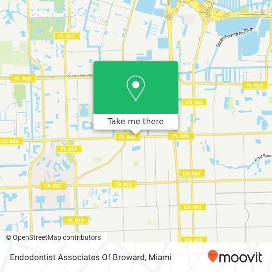 Endodontist Associates Of Broward map