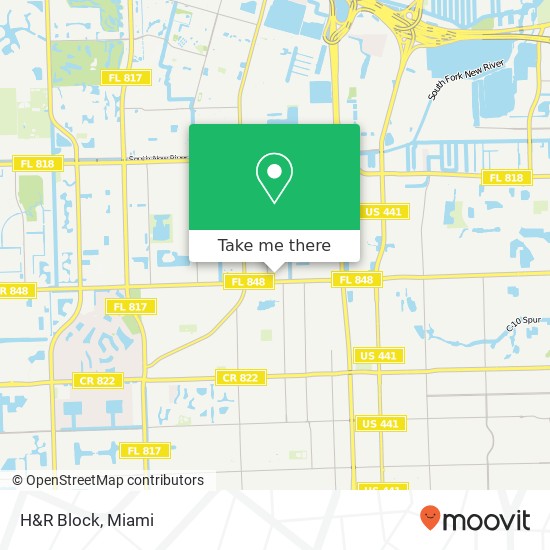 H&R Block map