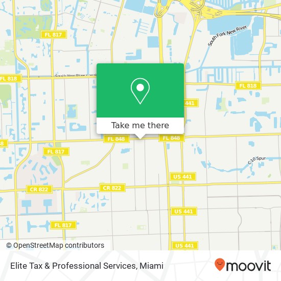 Elite Tax & Professional Services map