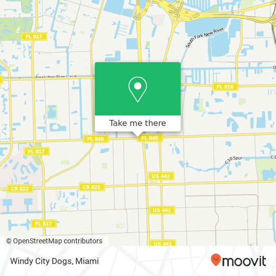 Mapa de Windy City Dogs