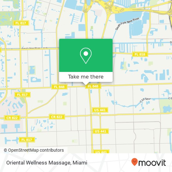 Mapa de Oriental Wellness Massage