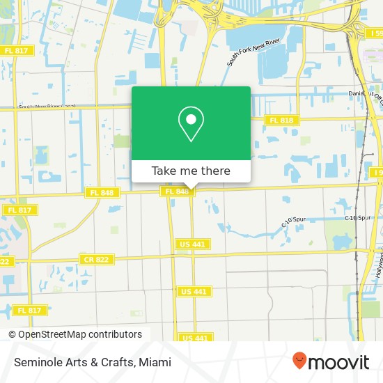 Seminole Arts & Crafts map