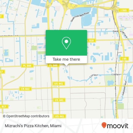 Mizrachi's Pizza Kitchen map