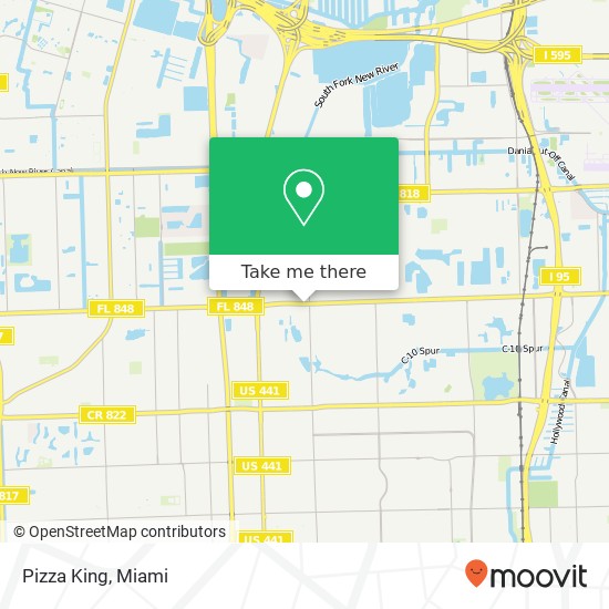 Pizza King map