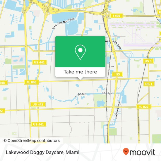 Lakewood Doggy Daycare map