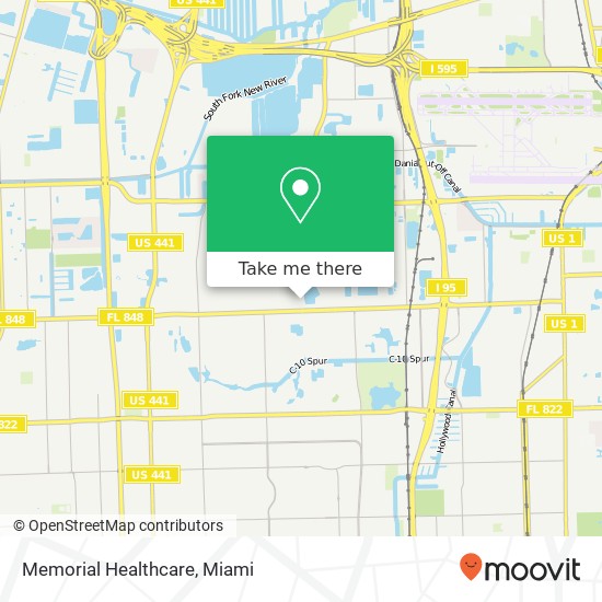 Memorial Healthcare map