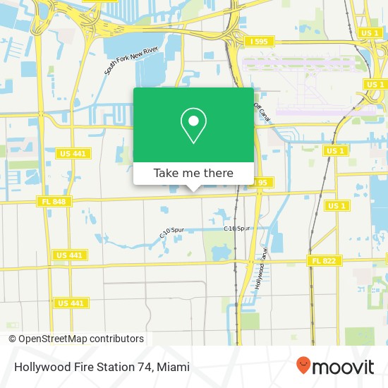 Hollywood Fire Station 74 map