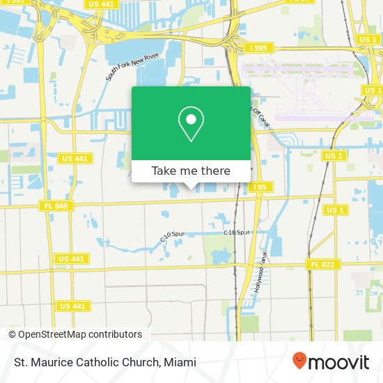 St. Maurice Catholic Church map