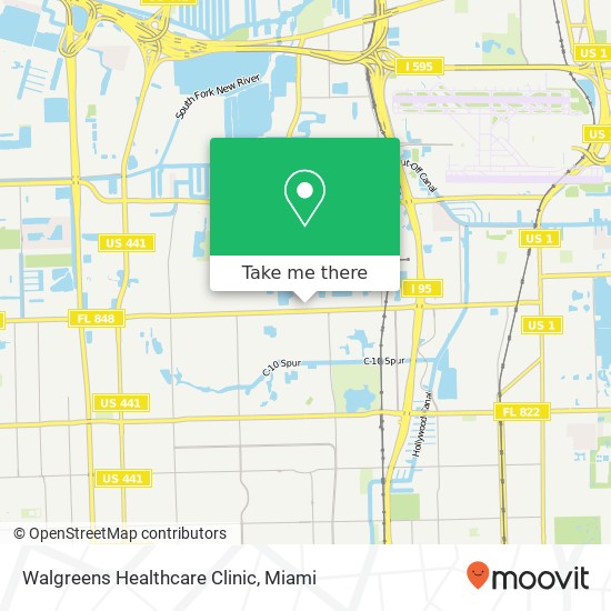 Walgreens Healthcare Clinic map