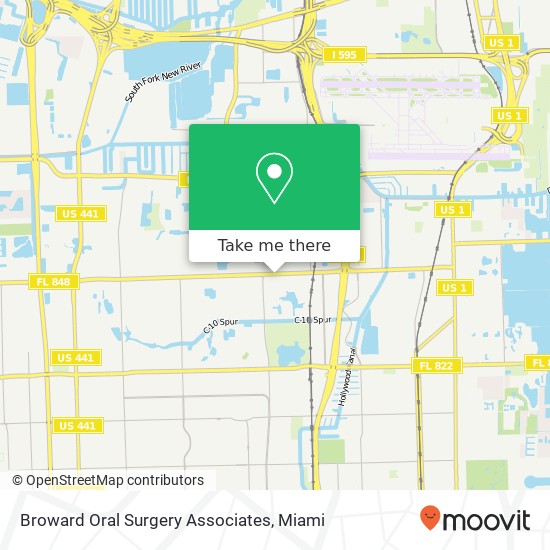 Broward Oral Surgery Associates map