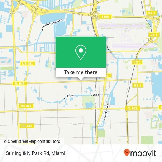 Stirling & N Park Rd map