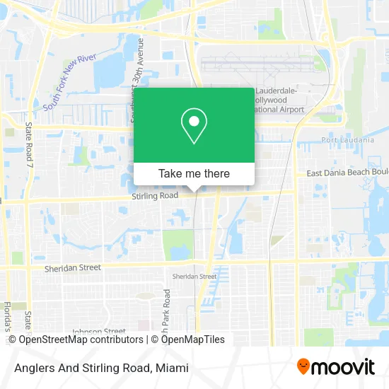 Anglers And Stirling Road map