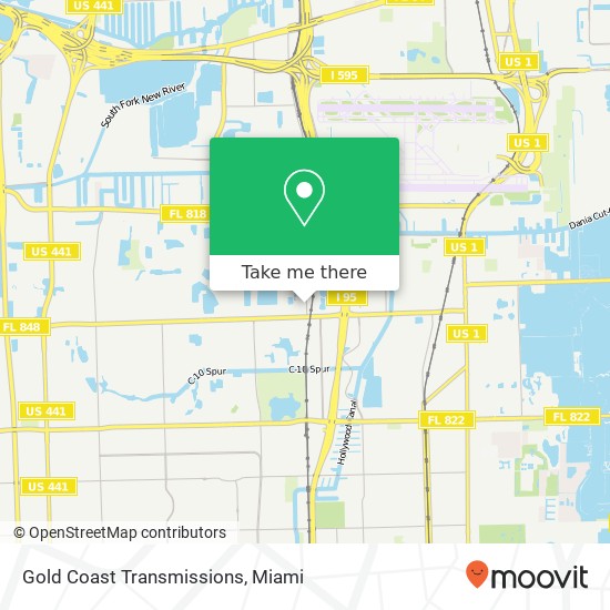 Gold Coast Transmissions map