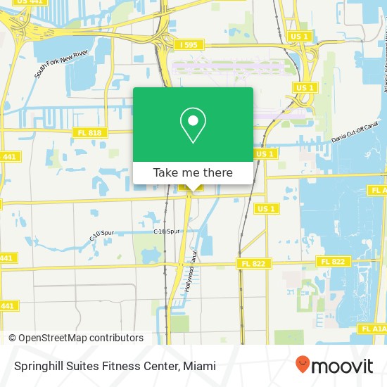 Springhill Suites Fitness Center map