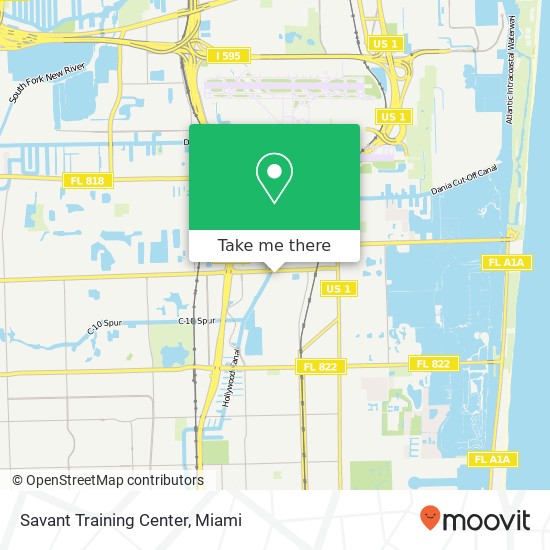 Savant Training Center map