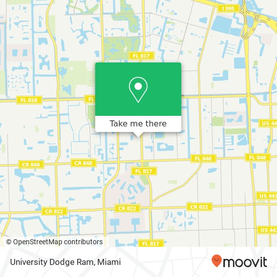 University Dodge Ram map
