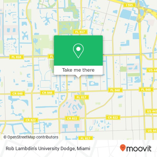 Mapa de Rob Lambdin's University Dodge