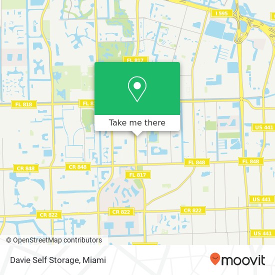 Mapa de Davie Self Storage