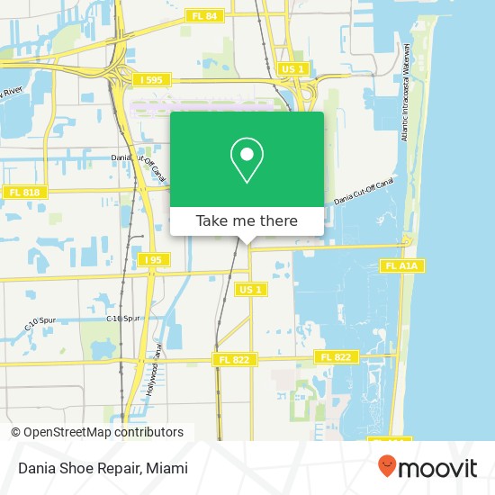 Dania Shoe Repair map