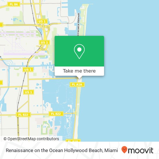 Mapa de Renaissance on the Ocean Hollywood Beach