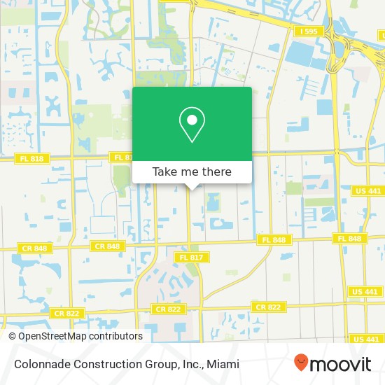 Mapa de Colonnade Construction Group, Inc.