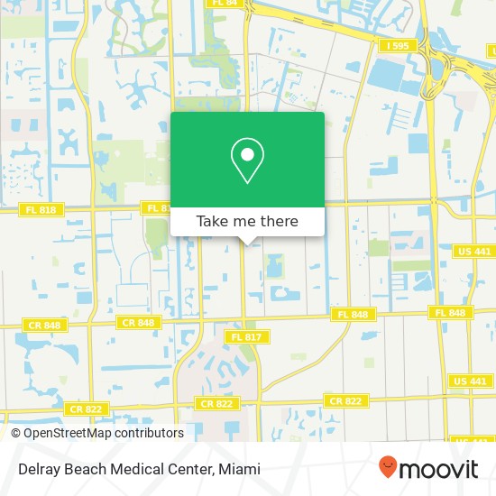 Delray Beach Medical Center map