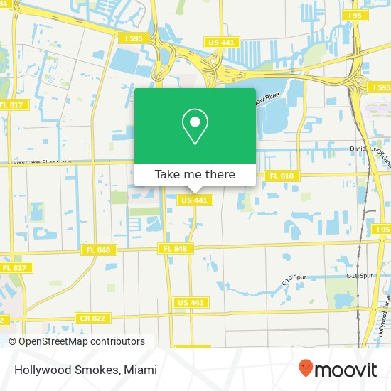 Hollywood Smokes map