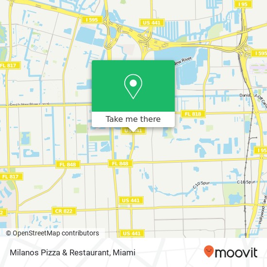 Milanos Pizza & Restaurant map