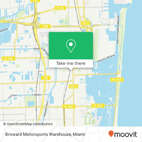 Broward Motorsports Warehouse map