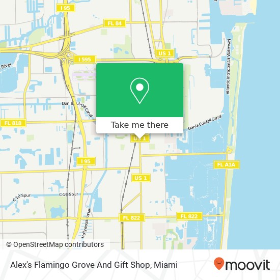 Mapa de Alex's Flamingo Grove And Gift Shop