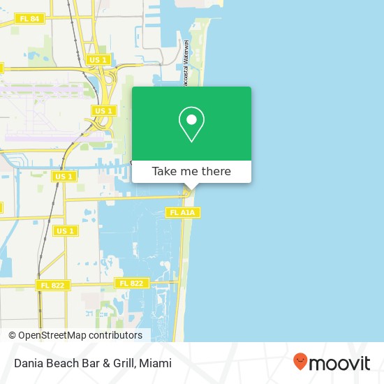 Mapa de Dania Beach Bar & Grill