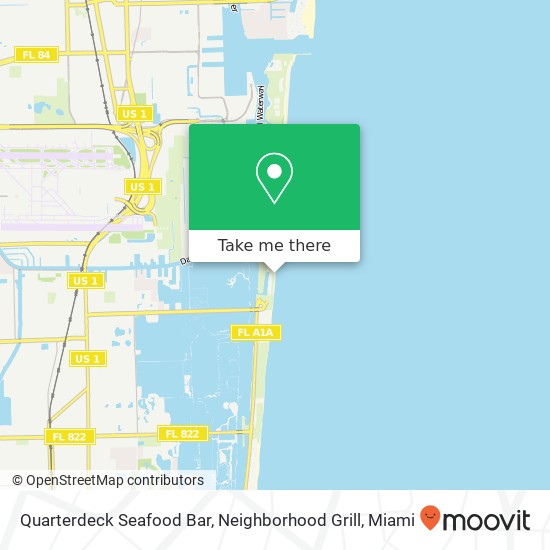 Mapa de Quarterdeck Seafood Bar, Neighborhood Grill